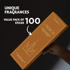 Folkulture Church Incense Sticks with Holder (100 Sticks) | Frankincense & Myrrh Catholic Incense Stick for Prayer|No Charcoal, Non Toxic, 45 Min Burntime Insence-Sticks for Christian Gifts for Women