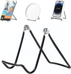 KINGDOM SOLUTIONS MADE IN USA 12-Pack Adjustable Black Metal Easels - Book Stand - Sturdy Plate Stand for Art, Pictures, Books, Frames - Unique on the Market