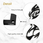 SIGNLEADER Metal Wall Art Decor Lion Minimalist Modern Abstract Wall Sculpture Hangings Home Decoration for Living Room, Bedroom, Bathroom, Kitchen, Outdoor - 30" Black