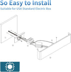 Aipsun 15.75in Matte White Modern Vanity Light Up and Down LED Vanity Light for Bathroom Wall Lighting Fixtures (White Light 5000K)