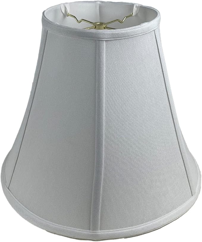 Royal Designs, Inc. BSO-704-18LNWH True Bell Basic Lamp Shade, 9 x 18 x 13.6, Linen White