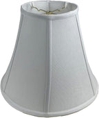 Royal Designs, Inc. BSO-704-18LNWH True Bell Basic Lamp Shade, 9 x 18 x 13.6, Linen White