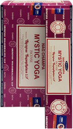 Mystic Yoga Incense Sticks and Holder Bundle - Satya Incense