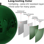 Emerald Green 8.0" Extra Large Christmas Ornaments - Christmas Tree Decoration Balls Shatterproof Hanging Shiny Balls for Birthday Holiday Wedding Decorations Set of 2pcs