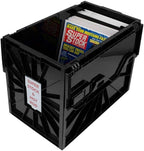 BCW Magazine Document & Comic Book Storage Bins | Durable Magazine Bin | Magazine Storage Box for Sorting and Organizing | Heavy Duty & Stackable Plastic - Fits all Comics (5 Pack)
