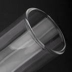 Oil Lamp Chimney Hurricane Lamp Glass Replacement Clear 3 Inch Base for Kerosene Lamp Shade(Flat Style 1P)