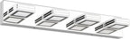 SOLFART 4 Light Vanity Light Bathroom Lights Over Mirror Modern Lights Over Mirror Gloss Chrome LED Bathroom Wall Lighting