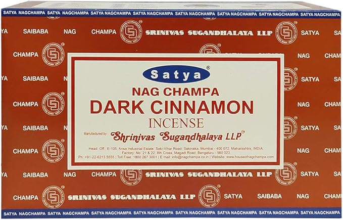 Dark Cinnamon Incense Sticks and Incense Stick Holder Bundle Insense