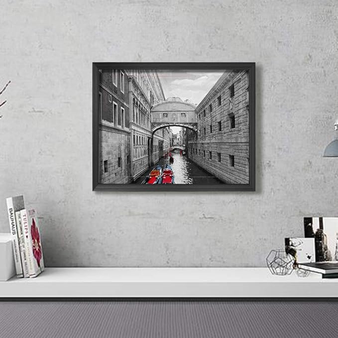 Giftgarden 16x20 Frames Black 7 Pack 20x16 Large Poster Picture Frame for Wall Portrait Landscape Orientation
