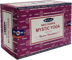 Mystic Yoga Incense Sticks and Holder Bundle - Satya Incense