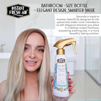 'Seconda' Toilet Spray - Bathroom Air Freshener & Toilet Bowl Odor Eliminator - For Home, Business, School - Bathroom Deodorizer Portable for Travel - Orchid Fragrance - 10.1 fl oz.