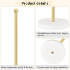 Dahey Scrunchie Holder Hair Accessories Organizer Stand Modern Metal Hair Tie Holder Organizer Storage Display Jewelry Scrunchy for Women Girls Bedroom Bathroom Decor, Gold