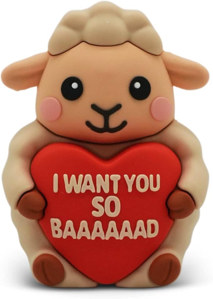 Sweethearts Figurine – Miniature Home Accent, Small Tabletop Ornament for Shelf, Desk, or Living Room Décor – Sheep