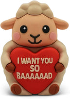 Sweethearts Figurine – Miniature Home Accent, Small Tabletop Ornament for Shelf, Desk, or Living Room Décor – Sheep