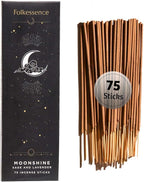 Folkulture Incense Sticks (75 Sticks) |8" Premium Sage & Lavender Incense Sticks for Meditation, Aromatherapy, Cleansing, Focus | No Charcoal,Organic, Non Toxic, 45 Mins, Long Burning Insence-Sticks