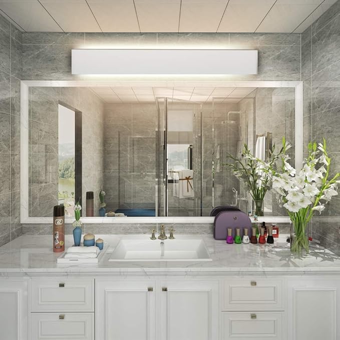 Aipsun 30W/32.6 inch Modern LED Vanity Light for Bathroom Light Fixture Up and Down Wall Light(Warm White 3000K)