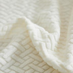 Sofa Covers Couch Covers for Sofa Pet Friendly Couch Cushion Covers Universal Sofa Covers Washable Stretch Slipcovers for Sectional Sofa (Texture Ivory White,Back Cover M)
