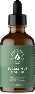 Aroma Country 100% Pure Eucalyptus Essential Oil – Organic & Undiluted Diffuser Oil, Humidifier, Steam Room & Shower Aromatherapy – Natural, Therapeutic Grade Oil for Skin, Sauna, & Home (4 Fl. oz)