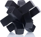 XMGZQ Black Knot Statue for Coffee Table Decor,Modern Minimalist Geometric Knot Sculpture and Figurines,Abstract Art Line Decorative Ornaments Knick Knacks for Shelves,Bookcase,Console,Tabletop,Entry