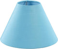 Aspen Creative 56032, Hardback Empire Transitional UNO Lamp Shade, Sky Blue, 4" Top x 10" Bottom x 7" Slant, Slip UNO 33mm