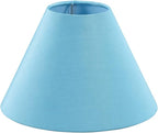 Aspen Creative 56032, Hardback Empire Transitional UNO Lamp Shade, Sky Blue, 4" Top x 10" Bottom x 7" Slant, Slip UNO 33mm