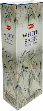 Trumiri Incense Stick Holder Bundle with Hem White Sage 20g Incense Sticks - Pack of 6 (Approx 120 Sticks)