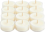 PartyLite Set of 12 Tea Lights Candles, Creamy Coconut Milk with Orange Flower Scent, Aromatherapy Scented Candles Gift Set, Up to 4 to 6 Hours Burn Time
