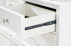 Signature Design by Ashley Fortman Casual 5 Drawer Chest for Bedroom, White
