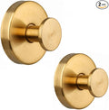 Suction Cup Hooks for Wreaths,2025 New No Drill Suction Cup Hooks for Shower Hanging Towels,Removable Reusable Stainless Steel Towel Hooks for Bathroom Wall,Kitchen,Robes (Gold)