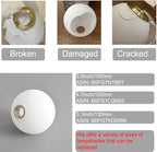 Mid Century Gold Globe Table Lamp Modern U-Shape 2-Light Desk Table Light with Milk White Glass Shade Metal Base Nightstand Lamp for Bedroom Bedside,G9 Bulb(Not Included)