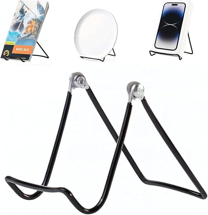 KINGDOM SOLUTIONS MADE IN USA 36-Pack Sturdy & Durable Adjustable Metal Easels to Display Books, Frames, Comics, Plates & More - Unique on the Market