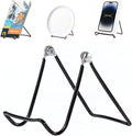 KINGDOM SOLUTIONS MADE IN USA 48-Pack Sturdy & Durable Adjustable Metal Easels to Display Books, Frames, Comics, Plates & More - Unique on the Market