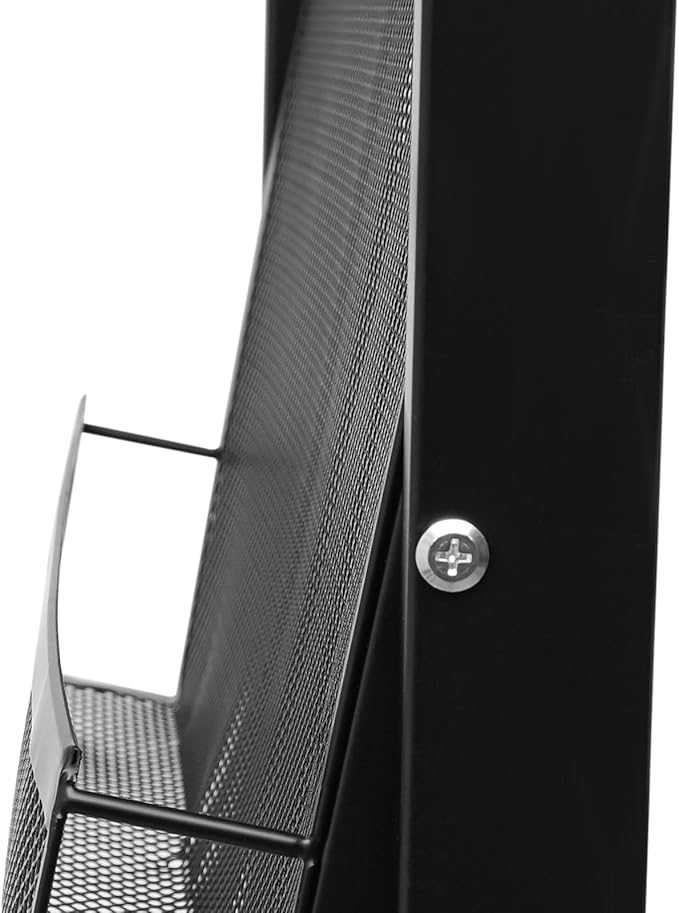 Floor-Standing Magazine Rack, 5-layer Brochure Holder Display Stand with Wheels, High-hardness Metal Literature Rack for Office, Exhibitions, and Any Organization Requiring Information Display