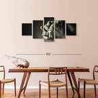 Elephant Stock Christian Prayer Canvas - 5 Panel Pictures Decor - Digital Design Canvas Print - Christian Wall Decor - 74" X 34"