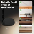 LED Desk Lamp for Home Office, Eye-Caring Diffused Desk Light, 3 Color Temperature 10 Brightness Computer Light, Dimmable Desk Light with Memory & Timer Func, Metal Swing Arm Table Lamp