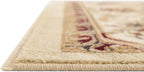 Rugs.com Chateau Collection Rug – 3' x 19' 8 Runner Cream Medium Rug Perfect for Hallways, Entryways