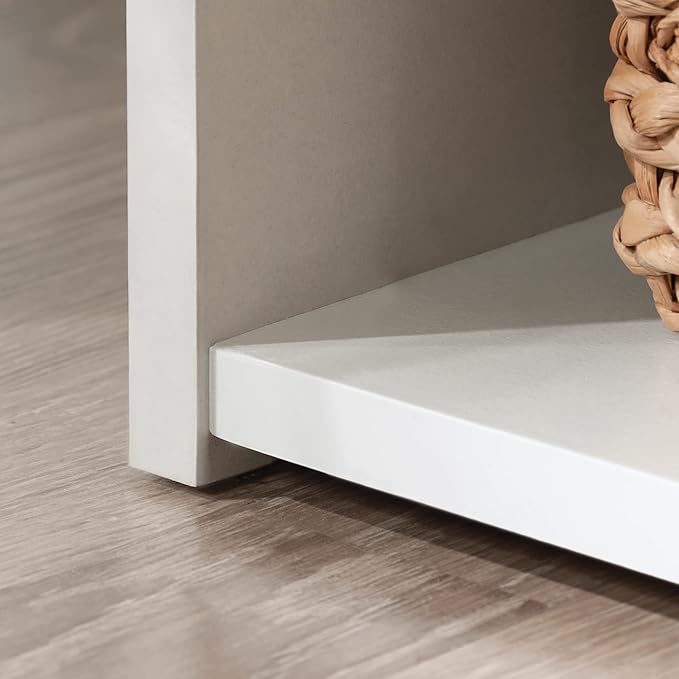 Sauder Beginnings 5-Shelf Bookcase, Bookshelf with Adjustable Storage Shelves, in Soft White