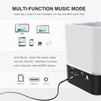 YONGYAO Night Lights Bluetooth Speaker, Alarm Clock Bluetooth Speaker, Dimmable Multi-Color Changing Bedside Lamp, Touch Sensor Wireless Speaker with Lights, USB/MicroSD/AUX Support