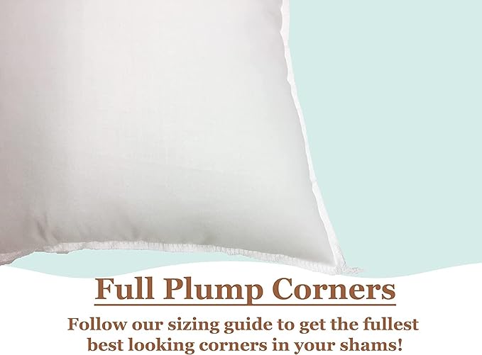 Pillowflex Premium Polyester Throw Pillow Insert - 18x18 - Ultra Soft Small Square Throw Pillow, Couch Sham, Lumbar, Back, Sofa - Machine Washable - Decorative Accent Form - 1 Soft Pillow