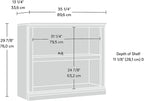 Sauder Miscellaneous Storage 2-Shelf Bookcase/ book shelf, Estate Black finish