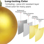 Gold 3.2" Large Christmas Balls - Christmas Tree Decoration Ornaments Shatterproof Hanging Balls for Birthday Halloween Holiday Wedding Decorations Set of 10pcs