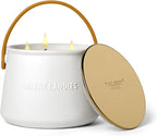 Candles for Home Scented - Scandinavian Style 3 Wick Candle - 30 Hours Long-Lasting Ceramic Candle Jar - Soy Candles Non Toxic with Minimalist Design - Grapefruit Rose