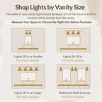 ANDY STAR 4 Light Bathroom Vanity Lights, Matte Black Bathroom Light with Clear Globe Glass Lampshade, 30.5 Inch Industrial Wall Lamp, E26 Base, Bulbs Not Included