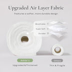 Ashler Throw Pillows Insert- 18x18 Pillow Inserts with Air Layer, Premium Bed and Couch Pillows - Indoor Decorative Throw Pillow, Square Cushion Sham Stuffer, Pack of 4, White