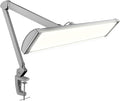 Neatfi LED Desk Lamp, 3,500 Lumens, 3 Light Modes, Dimmable, 45W, 26” Wide Shade, 540 SMD LEDs, Eye-Caring Task Lamp for Reading, Crafting, Workbench, Office (CCT with Clamp, Silver)