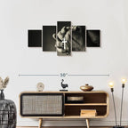 Elephant Stock Christian Prayer Canvas - 5 Panel Pictures Decor - Digital Design Canvas Print - Christian Wall Decor - 42" X 19"
