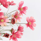 2 Pcs Artificial Flowers Plants Coreopsis Silk Flower Arrangements Wedding Bouquets Decorations Plastic Floral Table Centerpieces for Home Kitchen Garden Party Decor Approx 23.6'' High - Deep Powder
