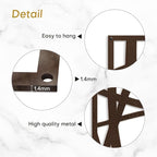 SIGNLEADER Metal Wall Art Decor Abstract Bronze Stroke Lines Modern Abstract Wall Sculpture Hangings Home Decoration for Living Room, Bedroom, Bathroom, Kitchen, Outdoor - 36" Bronze