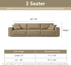 MYSKY HOME Christmas Couch Cover, Sofa Cover for 3 Cushion Couch, Non-Slip Soft Sofa Slipcover Protector, Sofa Covers Washable, Couch Covers for Sectional Sofa, Sofa Towel for Pet Cat Dog, 71" x 134"