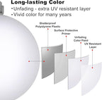 White 3.2" Large Christmas Balls - Christmas Tree Decoration Ornaments Shatterproof Hanging Balls for Birthday Halloween Holiday Wedding Decorations Set of 10pcs